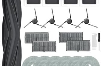 Kit di Accessori per Dreame L10s Ultra Gen 3/L40 Ultra/X40 Ultra/X40 Ultra Complete/X40 Master/Mova P50 Pro Ultra, 1 Spazzola Principale 4 HEPA Filtri 4 Spazzole Laterali 6 Panno 4 Sacchetti Polvere