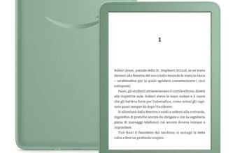 Amazon Kindle (Ultimo modello) – Il più leggero e compatto, con schermo antiriflesso, cambio pagina più rapido, illuminazione frontale regolabile- 16 GB – Con pubblicità – Verde Matcha