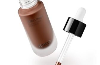 KIKO Milano Skin Lover Intensive Serum Foundation 9.5NR, Fond De Teint Sérum Hydratant Longue Tenue