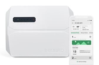 Inkbird IIC-600 Centralina Irrigazione Wifi 6 Zone,Impianto Irrigazione Automatica per Giardino,Timer Irrigazione Memoria Non Volatile Integrata,Supporto Modalità Manuale
