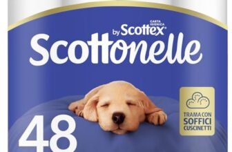 Scottonelle Carta Igienica, Morbida e Resistente, Dermatologicamente testata, 48 Rotoli