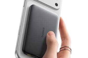 Baseus Picogo AM41 Power Bank, 10000mAh Qi2 Magsafe Powerbank 15W Wireless, Ultra Slim, Ricarica Rapida PD 27W, Magnetico Batteria Esterna per iPhone 17/16/15/14/13/12, Nero