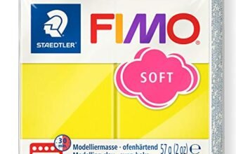 Staedtler 8020 Blocco di pasta modellabile Fimo, 57 gr, multicolore (limone (10))