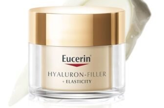 Eucerin Hyaluron-Filler + Elasticity Crema Giorno SPF 15 50 ml, Crema viso antimacchie e antirughe, Formula con Acido Ialuronico elasticizzante e Thiamidol per tutti i tipi di pelle