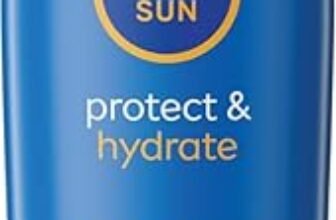 NIVEA SUN Protect & Hydrate SPF 50+ 200 ml, Crema solare 50+ idratante 48h ad assorbimento rapido, Protezione solare 50+ resistente all’acqua arricchita con Vitamina C e Acido Ialuronico