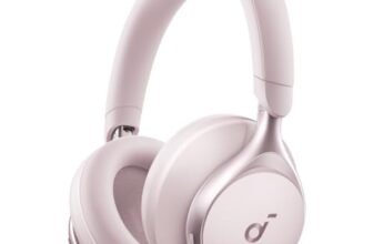 Soundcore Anker Space One Cuffie Bluetooth Cancellazione Rumore Attiva Adattiva, Riduzione Voce Umana 2X Più Forte, 40 Ore ANC, Controllo app, LDAC Hi-Res Wireless Audio, Chiamate Chiare