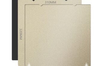 YOOPAI Piatto di PEI Doppio Lati Testurizzato 310×320 mm, Piatto Stampante 3D Magnetico in Acciaio a Molla per Creality CR10/CR10S/10S Pro/V2/V3, Ender 3 Max, AnyCubic Mega X
