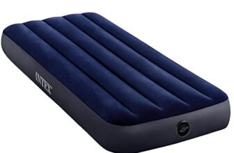Intex 64756 – Materasso Gonfiabile Dura-Beam Classic Downy Singolo, PVC, Blu, 76x191x25 cm