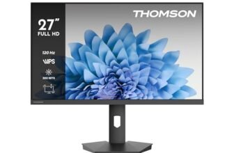 Thomson 27 Pollici (69 cm) Studio Business Monitor Full HD, Frequenza di Aggiornamento 120Hz, HDMI, Supporto VESA 75×75, Nero, M27FB5C15