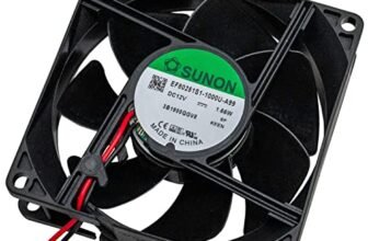 Ventola 12V DC 1,44W 80x80x25mm 69,6m³/h 3200U/Min 69,6m³/h Sunon EF80251S11000UA99