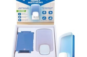 Raid Essentials Trappola Insetti Volanti Base Antimosche, Antimoscerini e Antitarme, Senza Insetticida, Protezione 24/7 dagli Insetti Volanti, per uso Interno, 1 Trappola e 1 Ricarica