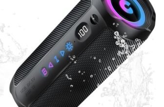 Cassa Bluetooth Portatile 30W, Potente Altoparlante Bluetooth, Doppio Basso Driver, 30 Ore di Autonomia, TWS Accoppiamento, RGB, IPX7 Impermeabile, AUX, TF,USB,Ideale Attività All’aperto/Feste/Viaggi