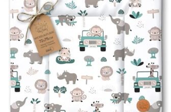 Fasciatoio neonato 75 x 72 cm – materassino portatile universale lavabile e impermeabile su cassettiera lavatrice e tavolo cuscino da viaggio tappetino materasso Oeko-Tex Africa