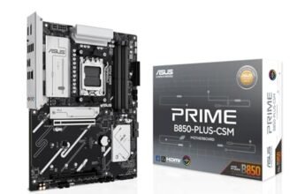 ASUS PRIME B850-PLUS-CSM, Scheda Madre AMD ATX, 8+2+1 Fasi di Alimentazione, Slot DDR5, PCIe 5.0, 3 Slot M.2, Wi-Fi 6E, Ethernet Realtek 2.5Gb, DisplayPort, HDMI, USB-A e USB-C da 10Gbps, Aura Sync