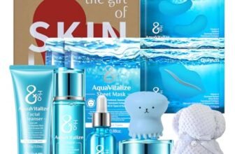 QUIYUM Kit Cura Viso Completo 12 Pezzi, Set Skincare Donna con 8X H2O AquaVitalize, Set Regalo Donna, Idratante per Tutti i Tipi di Pelle