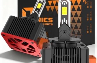 JinDot D3S D3C D3R LED Lampadine 38000LM 900% Luminosità Plug and Play Sostituire Kit OEM HID Abbagliante e Anabbagliante, 2 Lampade