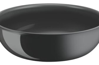 Lagostina Ingenio Vivissima, Wok in Ceramica Antiaderente Ø26 cm Utilizzabile con Manico Rimovibile (non incluso), 100% Alluminio Riciclato, Adatto a Tutte le Fonti di Calore Inclusa Induzione