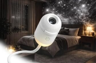 JIABAOZ 2-in-1 Galaxy Projector Night Light, Multifunctional Portable Starry Sky Night Light Projector, 360° Rotating USB Powered with HD Films for Car and Bedroom Decoration (3-image)