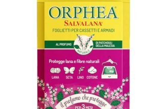 Orphea Patchouli Salvalana, Cassetti E Armadi 12 foglietti, Fragranza Malesia, Media