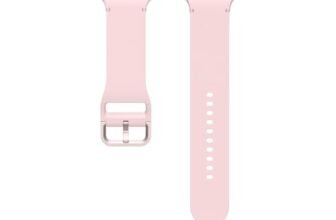 Samsung Sport Band Cinturino sportivo in gomma (M/L) per Galaxy Watch8 | Watch8 Classic, Pink