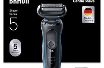 Braun Series 5 Regolabarba Uomo, Rasoio Elettrico Barba, EasyClean, Wet&Dry, Ricaricabile, Rasoio A Lamina Senza Fili, Idea Regalo, 51-B1000s Blu