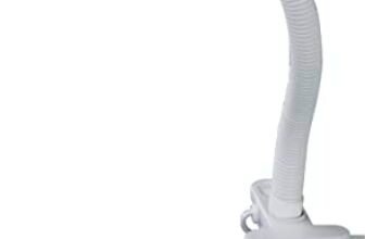 Trio Leuchten Trio Leuchten Lighting Pinza Flessibile da Tavolo/Mensola con 1 Luce E14 40 W, Plastica 8 x 45 x 7 x 28 cm, Bianco