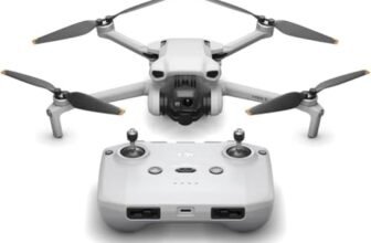 DJI Mini 3 – Mini drone con fotocamera leggero, stabilizzatore a 3 assi, video 4K HDR, autonomia 38 minuti, trasmissione video fino a 10 km, riprese verticali reali, return automatico GPS integrato
