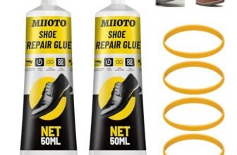 Miioto Colla Scarpe, Colle Scarpe Professionale, Colla per Pelle, Adesivo Impermeabile e ad Asciugatura Rapida per Scarpe da Ginnastica, Scarpe in Pelle, Stivali da Pioggia -100g