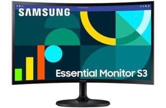 Samsung Monitor S36GD (S24D362), Curvo (1800R), 24”, 1920×1080 (Full HD), VA, 100Hz, 4ms (GtG), D-Sub, HDMI, Ingresso Audio, Eye Saver Mode, Flicker Free