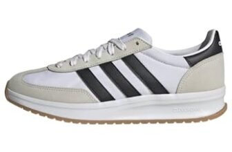 adidas Uomo Run 70S 2.0 Shoes, Cloud White/Core Black/Grey One, 40 EU