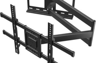 BONTEC Supporto TV Parete con Braccio Articolato Extra Lungo 1040 mm per Schermi LCD/LED/OLED da 32-75 Pollici fino a 60 kg, Inclinabile, Orientabile e Rotabile, Max VESA 600 x 400 mm