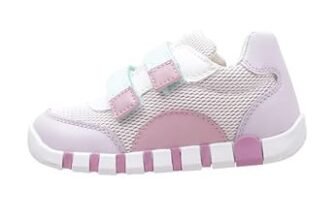 Geox Ragazza B Iupidoo Girl First Walker Shoe, Rosa Lilla, 23 EU