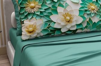 PETTI Artigiani Italiani – Lenzuola in Cotone con Federe in Stampa Digitale, Lenzuola Letto Singolo, Completo Letto Singolo, Floreale 7 Ottanio, 100% Made in Italy