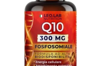 Coenzima Q10 Fosfosomiale 300mg ad Alto Dosaggio 120 Cps (4 Mesi di Scorta) – Altamente Biodisponibile – Integratore Q10 Made in Italy