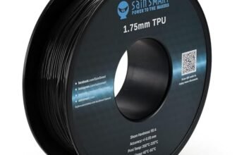 SainSmart Black Flexible TPU 3D Printing Filament, 1.75 mm, 0.8 kg, Dimensional Accuracy +/- 0.05 mm