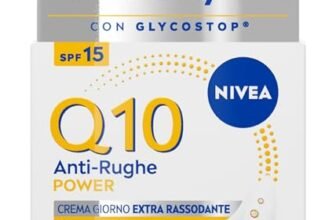 NIVEA Q10 Anti-Rughe Power Crema Giorno Extra Rassodante SPF15 50 ml, Crema viso antirughe e idratante con Coenzima Q10, Creatina e Glycostop, Skincare ad assorbimento rapido per tutti i tipi di pelle