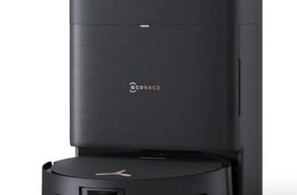 ECOVACS DEEBOT X9 PRO OMNI Robot Aspirapolvere Lavapavimenti, 16600 Pa, Tecnologia BLAST, Autopulizia Istantanea OZMO ROLLER, Sistema Triple Lift, ZeroTangle 3.0, Lavaggio Mocio con Acqua Calda, Nero