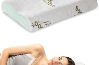 Flowen Cuscino Cervicale Memory Foam per Dormire Ortopedico Aloe Vera Guanciale a Doppia Onda Ideale per Supporto al Collo Ergonomico Traspirante Antirussamento Anallergico Federa Bamboo Lavabile