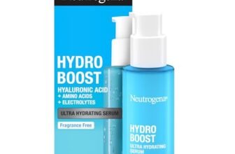 Neutrogena Hydro Boost Siero Ultra Idratante, Siero viso Acido Ialuronico leggero e ad assorbimento rapido, Face serum per una pelle luminosa e una barriera cutanea più forte, 1 x 30 ml