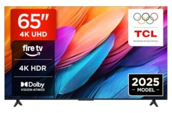 TCL 65PF650 – TV 65 pollici 4K Ultra HD, Smart LED con HDR e Fire TV (Dolby Vision, Dolby Atmos, DTS, HDR 10, Alexa integrato, Airplay2, Miracast)