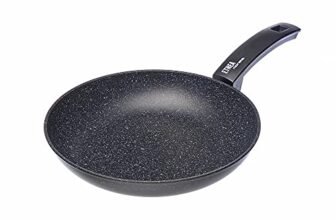 Moneta Etnea Artech Stone Ultra – Padella in Alluminio, Antiaderente, Nero, 28 cm
