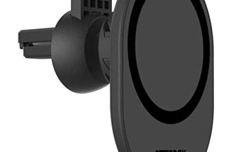 OtterBox Vent Mount per auto per MagSafe, forte allineamento e fissaggio su ventola auto con MagSafe, progettato per essere facile, solido e sicuro da adattare, compatbile iPhone, Nero
