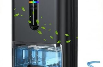 Deumidificatore Casa, 2500ML Dehumidifier per Casa Muffa, Deumidificatore Elettrico Silenzioso con Tubo di Scarico, Spegnimento Automatico, Modalità Sleep, Deumidificatori per Bagno,Camera,Armadio