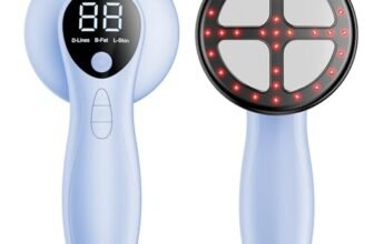 Massaggiatore Anticellulite Professionale, Efficacia Clinicamente Testata, Massaggiatore Anticellulite Elettrico Senza Fili per Pancia, Vita, Braccia, Gambe, Glutei (Blu)