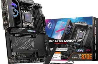 MSI MPG X870E CARBON WIFI Scheda madre, ATX – Supporta processori AMD Ryzen 9000/8000/7000, AM5-110A SPS VRM, DDR5 Memory Boost 8400+MT/s (OC), PCIe 5.0 x16, M.2 Gen5, Wi-Fi 7, 5G LAN