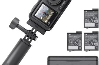 DJI Osmo Action 4 Combo Adventure – Action cam impermeabile 4K/120fps, sensore da 1/1.3 pollici, 10 bit e D-Log M, FOV di 155º ultra ampio, fino a 7,5 ore con 3 batterie extra per i vlog