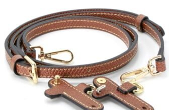 banbeln – Tracolla in pelle per borsetta, terracotta/nude/tortora/blu navy (set, oro e nero)