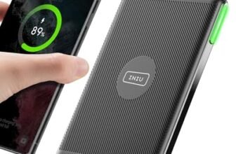 Caricatore Wireless, INIU 15W Ricarica Rapida Wireless Phone Charger Holder Wireless Luce adattiv Supporto Telefono per iPhone 17 16 15 14 13 12 11 Pro Max Samsung Galaxy Google Pixel etc