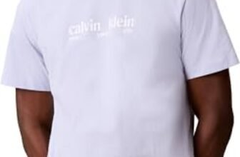 Calvin Klein SS 30S Whsl CK NYC Graphic Tee Lv14Re831G Magliette grafiche, Purple (Casual Blue), XL Adulto