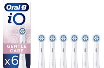Oral-B iO Gentle Care, Testine di Ricambio per Spazzolino Elettrico, Confezione Da 6 Pezzi, Adatto Per Buca Delle Lettere